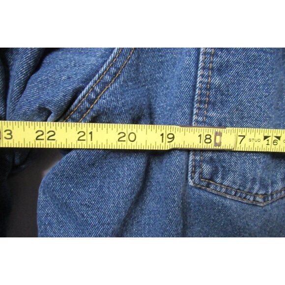 VTG Wrangler Hero Men's Denim Jacket Sherpa Lined Work Coat Corduroy Collar XL - Picture 14 of 14